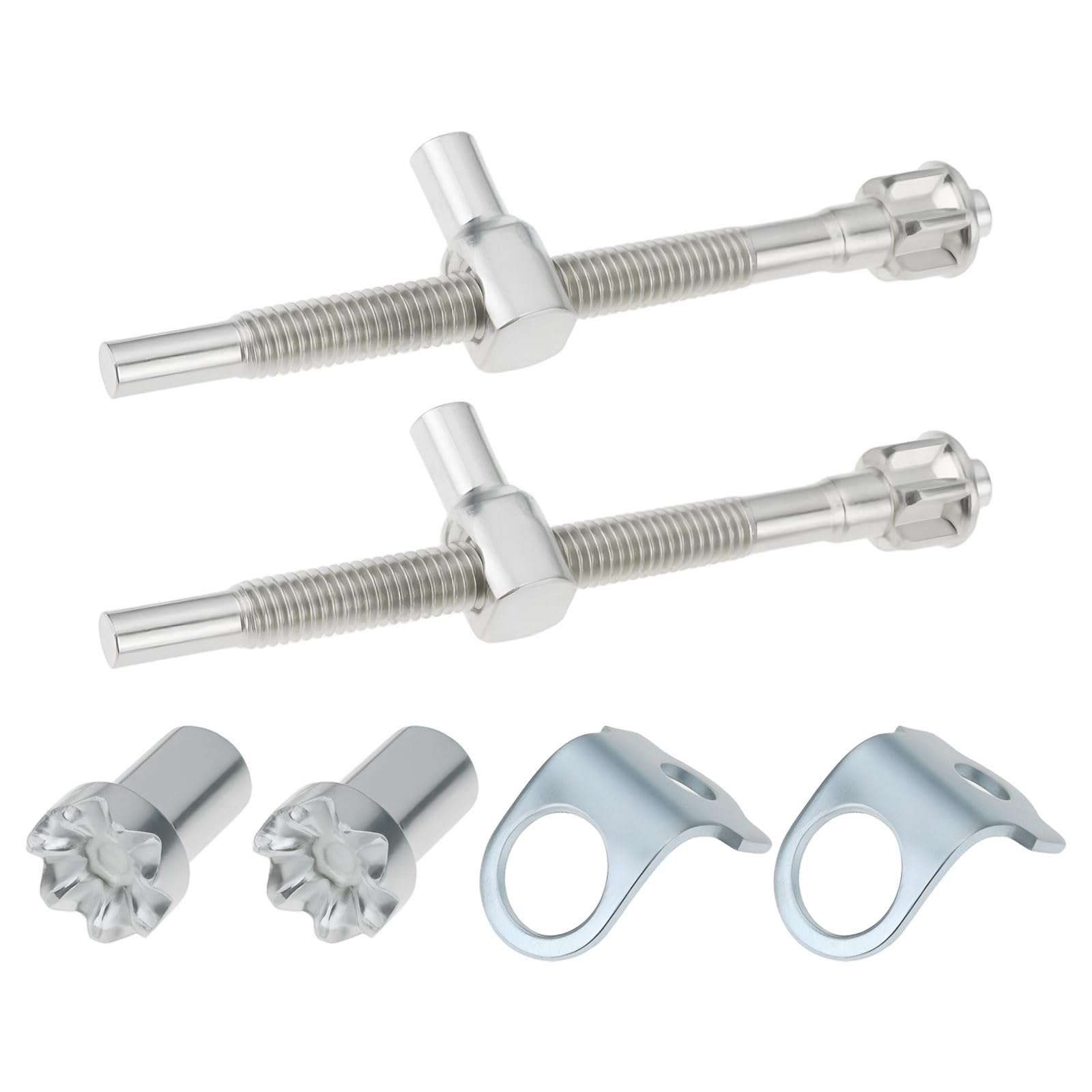 EMSea 2 Sets 68mm Adjustable Chainsaw Tension Screw Nut Set for Most Electric Saws