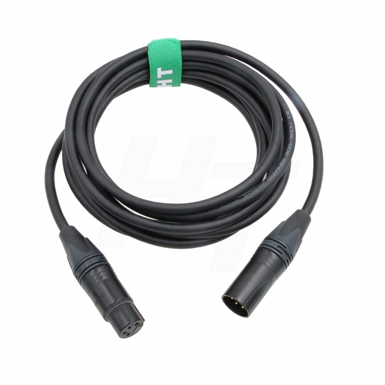 HangTon Câble d'alimentation XLR 4 broches mâle vers femelle 4 broches 3 mètres pour batterie de bloc vers Sony Canon Blackmagic Camera Monitor Recorder Mixer