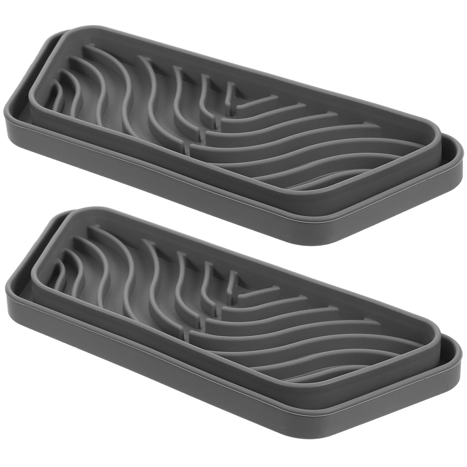 Bandeja de goteo para frigorífico antideslizante de silicona impermeable pack de 2 unidades