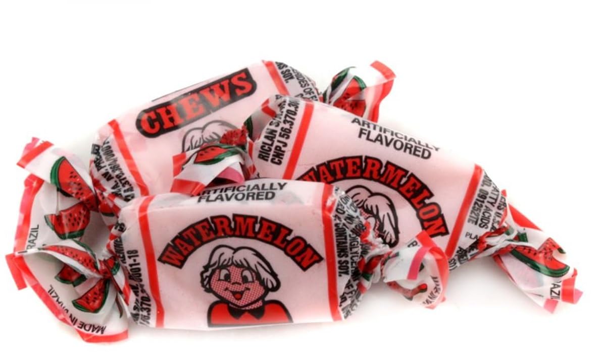 Watermelon Flavored Fruit Chews, 2 Pounds Bulk