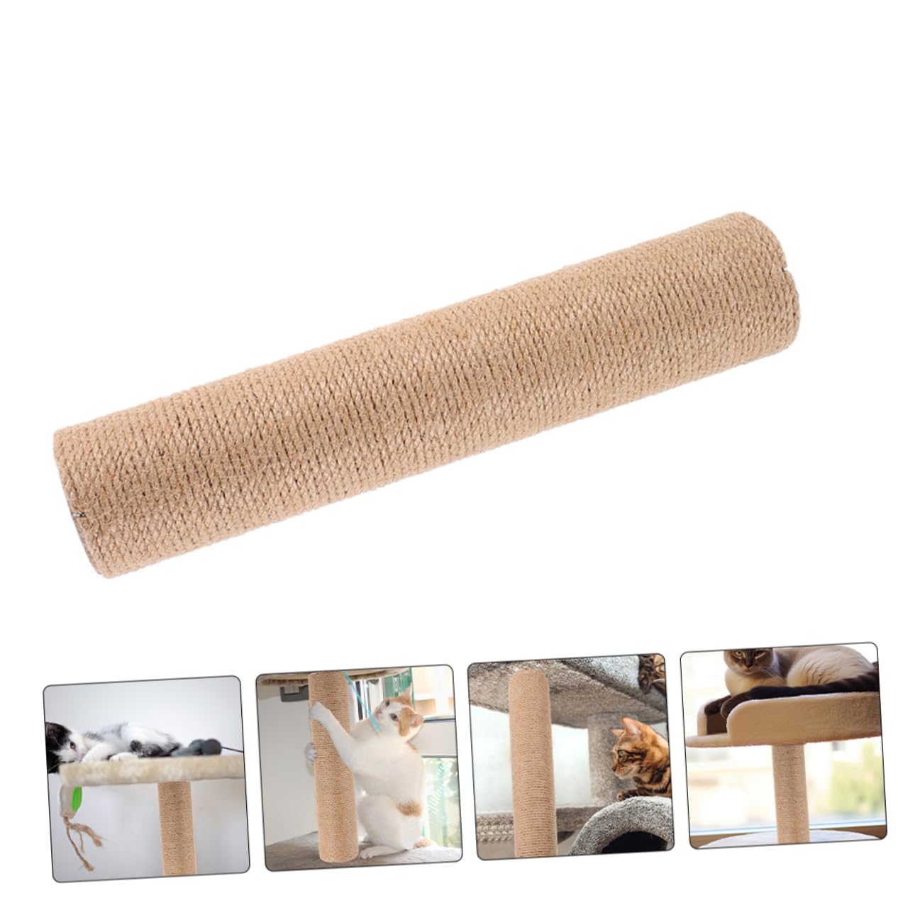 Gatuida Set di 2 Pezzi di Ricambio per Tiragraffi per Gatti Corda di Juta Resistente, Design Verticale per Esercizio e Arrampicata in Appartamenti al Chiuso