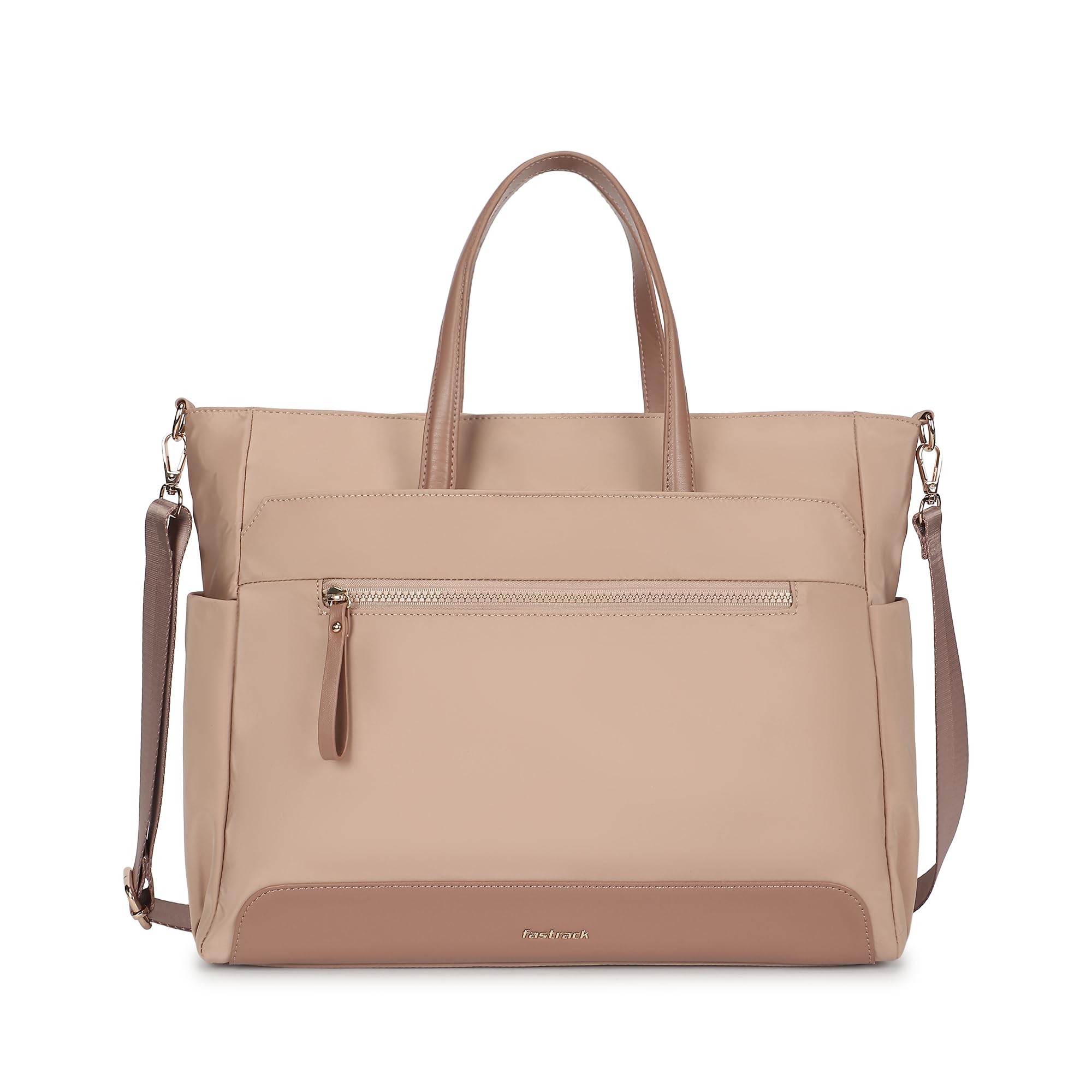 Nylon Edit laptop Tote | Nylon Women’s Bag | 2 Compartments, 15" Padded Laptop Sleeve, Bottle Holders, Trolley Sleeve & Dual Carry Straps-image-29