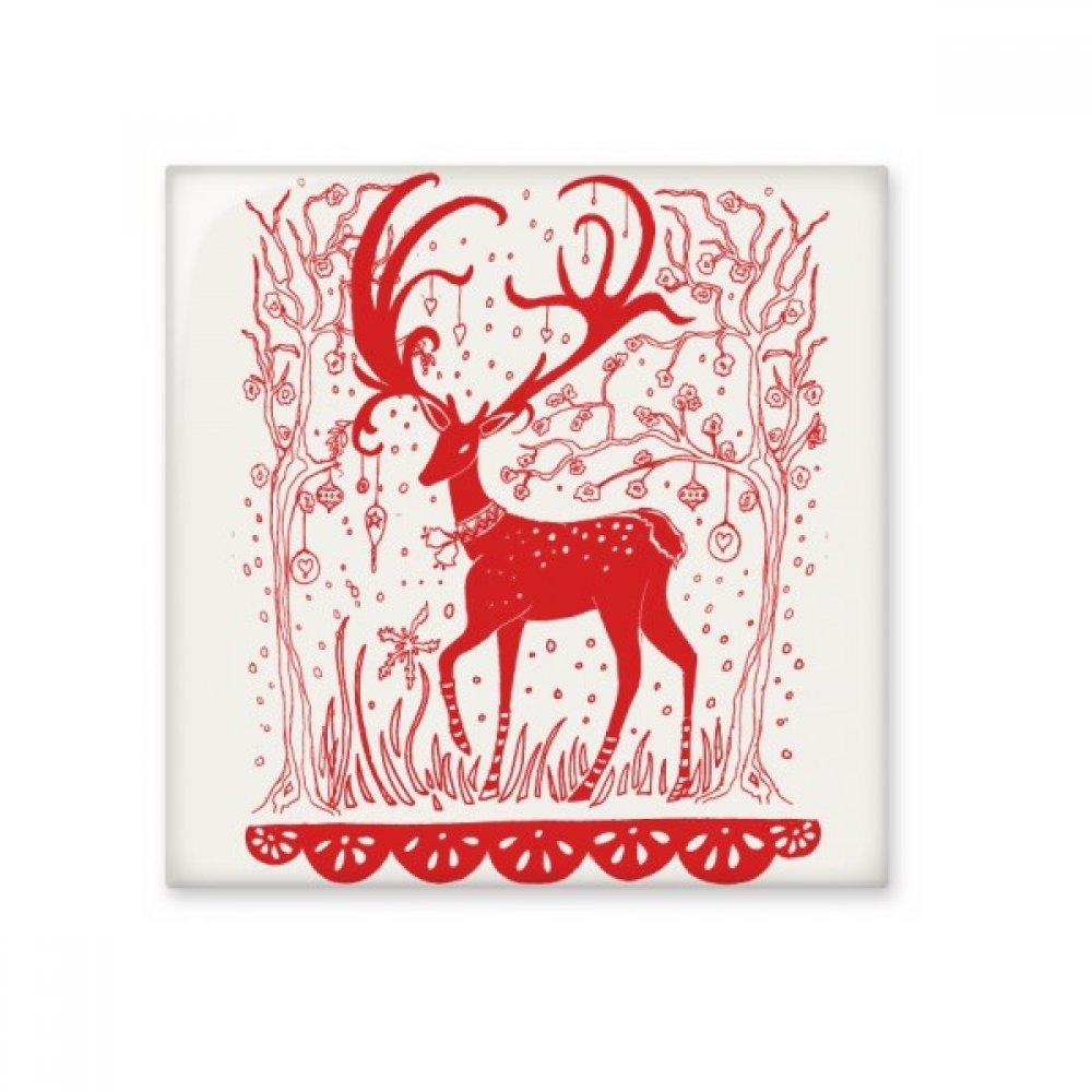 Carreau céramique cerf rouge rouge DIYthinker pour faïence cuisine et salle de bain