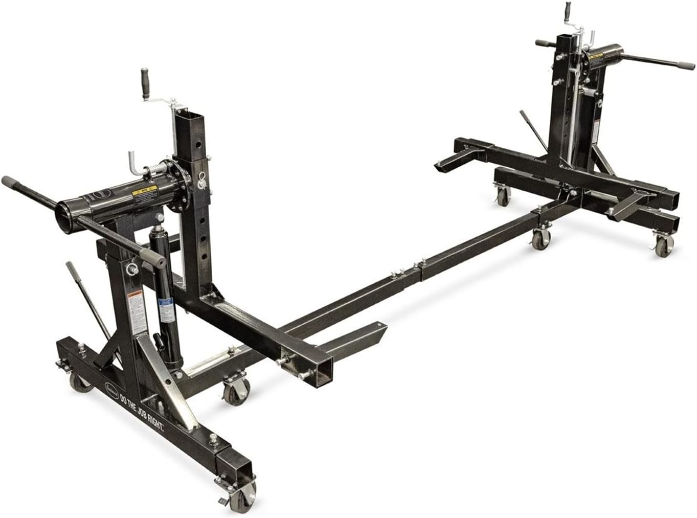 Eastwood Eastwood 3000lb Rotisserie | Automotive Rotisserie Car Rotator for Auto Restoration | Heavy Gauge Steel Components | 2 Post Rotisserie Car Lift with Six 4inch Casters | Black