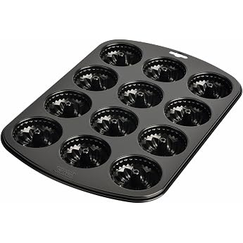 Kaiser Inspiration Gugelhupf muffin pan, for 12 muffins, standard size non-stick coated, short baking time for sweet and savo