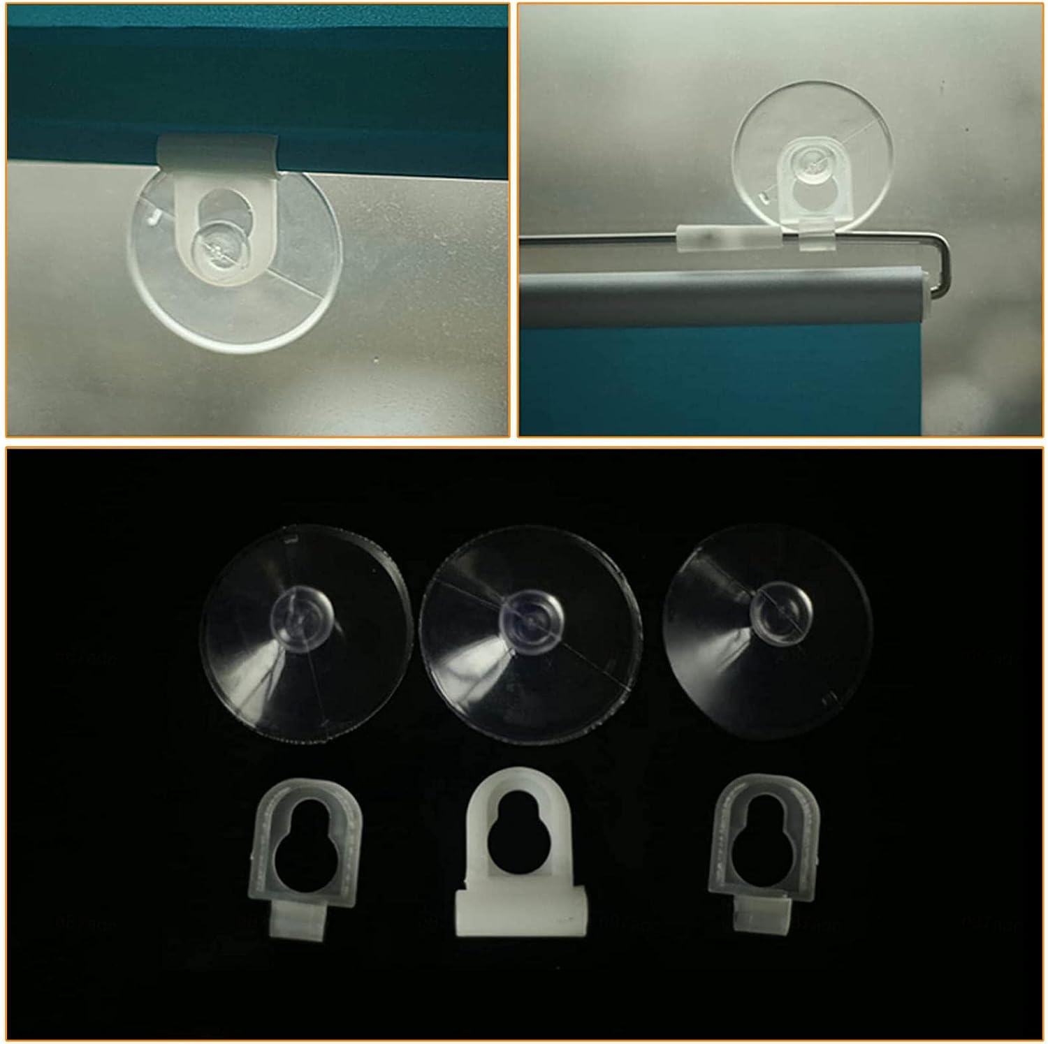 Suction Cup Roller Blinds,no-Drill Roller Blinds,Portable Balcony Curtains,Thermal Insulation and Sun Protection,Temporary Blinds for Windows and Doors,Many Sizes,Grey-60x125cm/24x49in