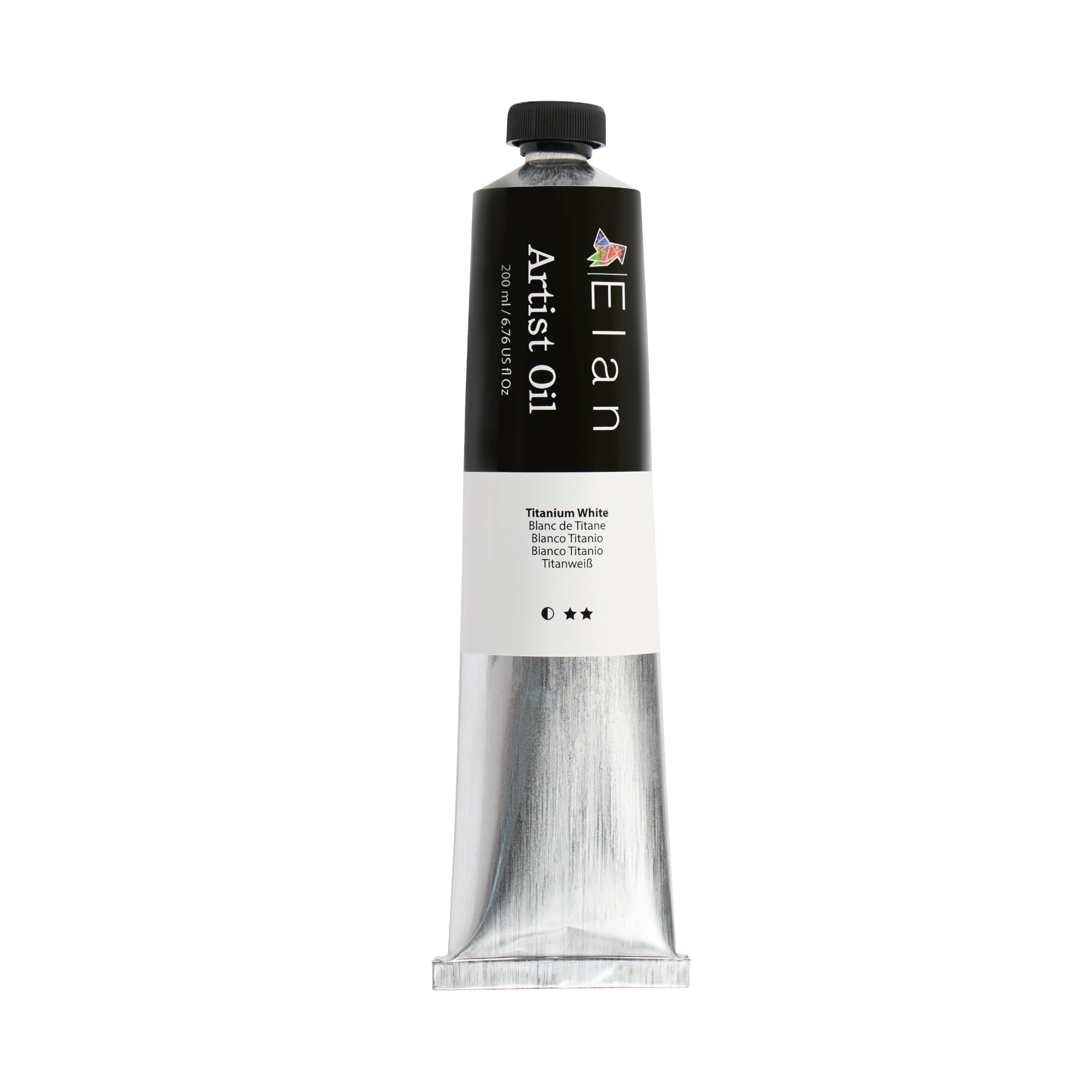 Elan Titanium White Oil Paint 200ml Tube