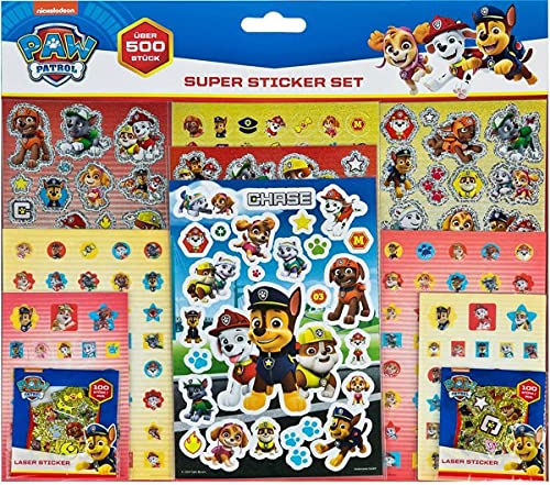 JuniorToys Design voor Paw Patrol Superpack met meer dan 500 stickers en chocolade als cadeautje voor geschenkzakjes - Image 3