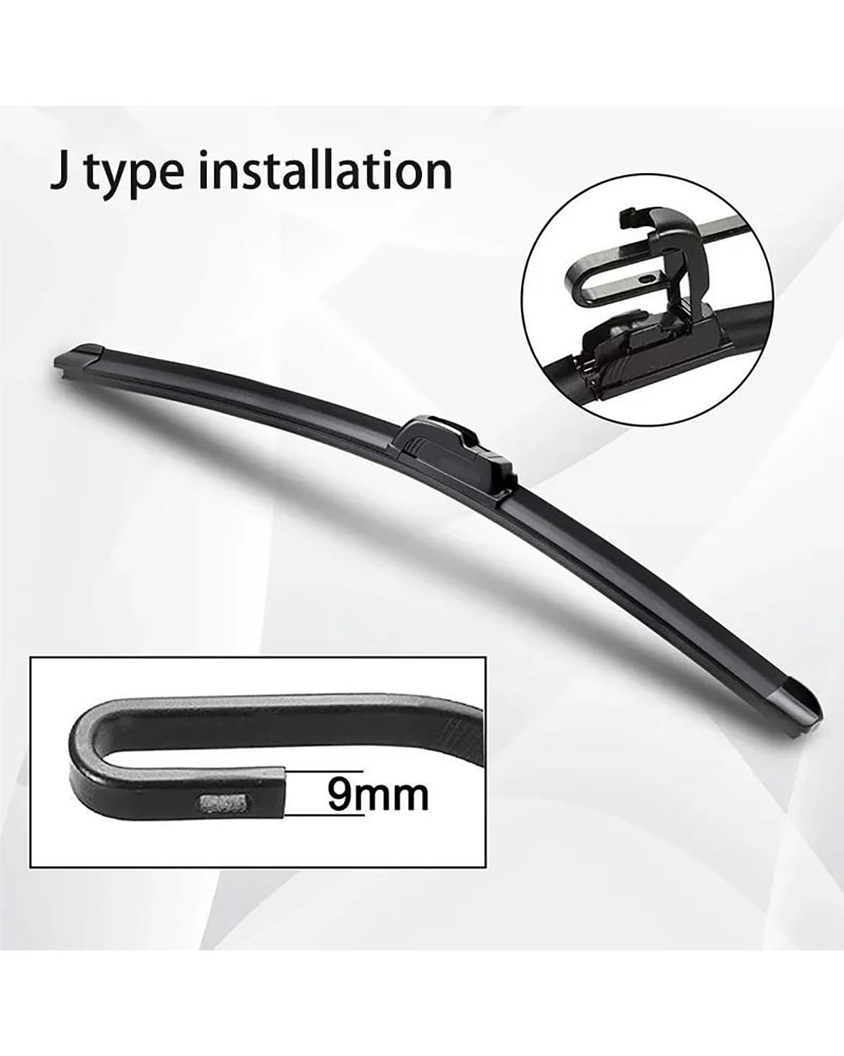 Para 6 Para GJ Para GL 2014-2019 Limpiaparabrisas De Coche Tipo U Goma Suave Sin Marco Sin Soporte HD Limpiaparabrisas De Coche 24"+18"