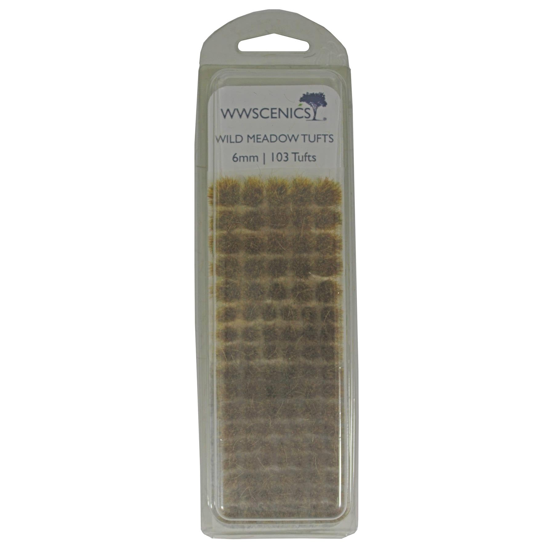 WWScenics 6mm Wild Meadow Self-Adhesive Static Grass Tufts x 103 | Model Railway and Diorama Scenery