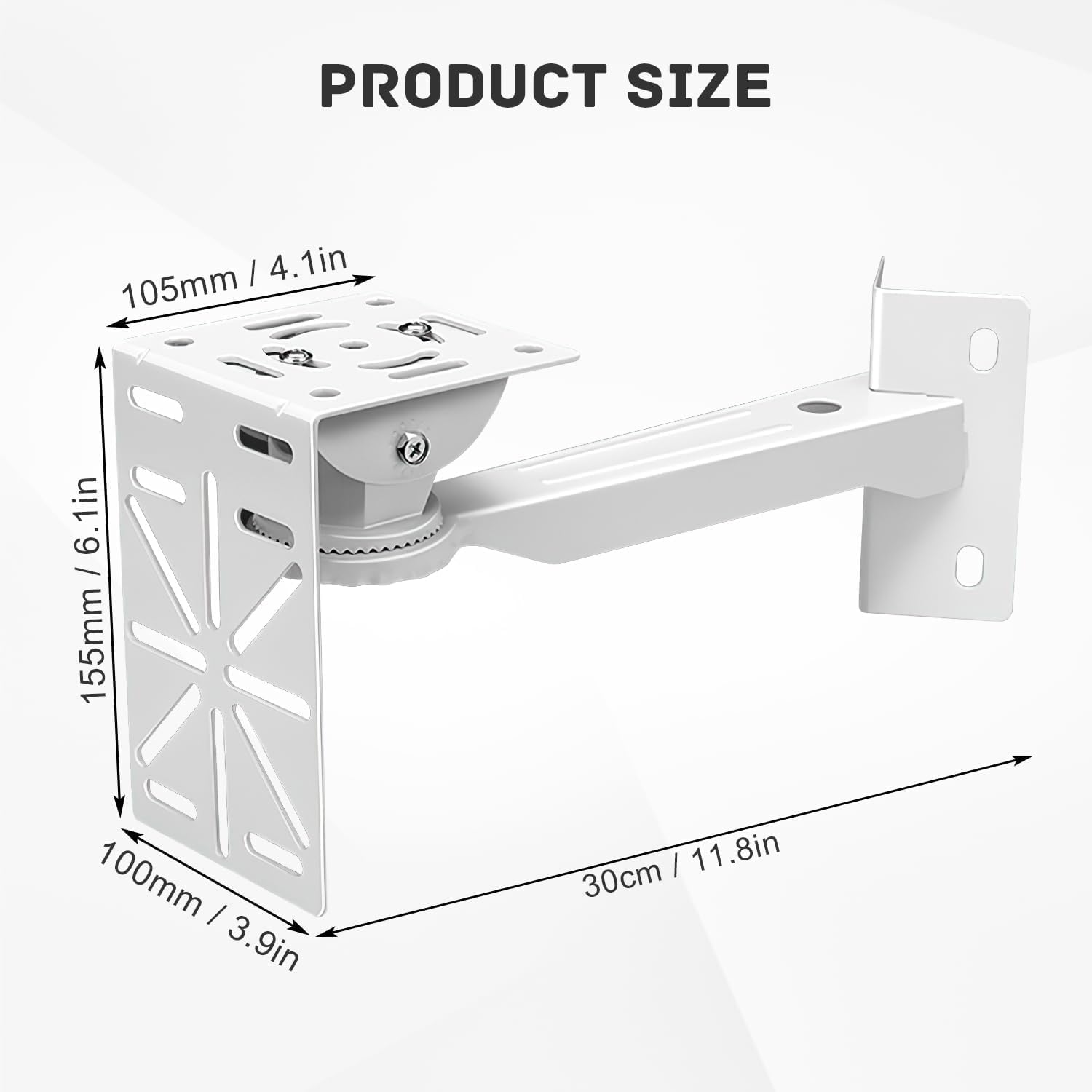 Support Polyvalent d'angle pour Caméra Extérieure, Idéal pour Une Surveillance Efficace en Extérieur