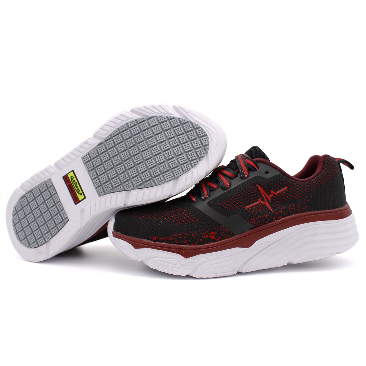 Laforst Womens Platform Xtreme Comfort Slip Resistant Sneaker Red 6.5