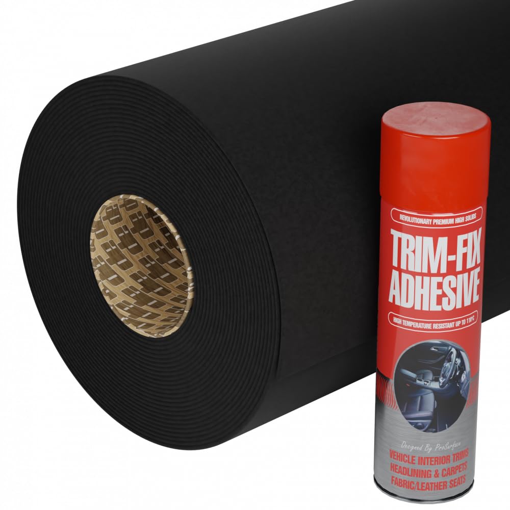 Black Van Lining Carpet 4-Way Stretch 3 Metre Long — view 8