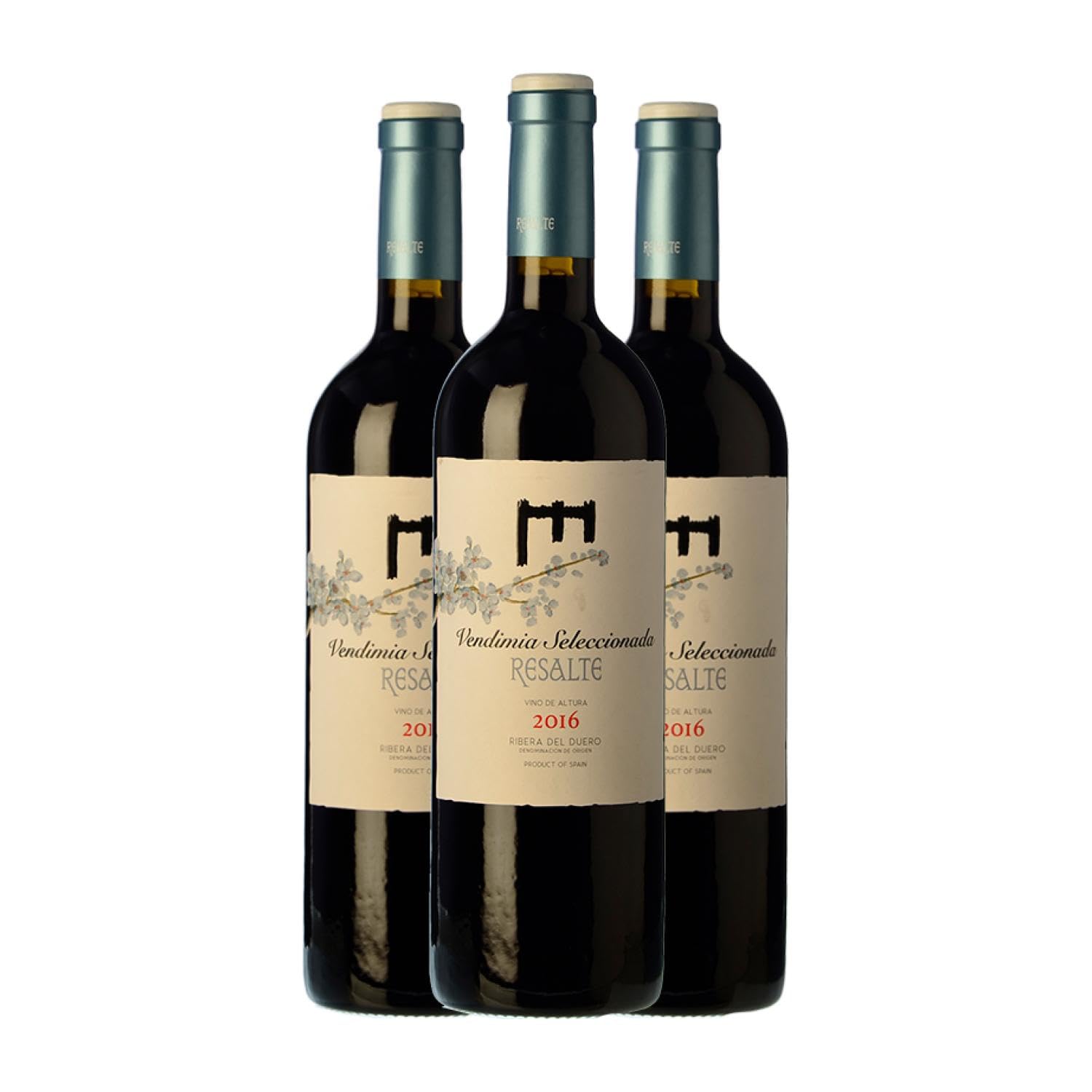 Resalte Vendimia Seleccionada Tempranillo Ribera del Duero Joven 75 cl Vino tinto (Caja de 3 Botellas de 75 cl)