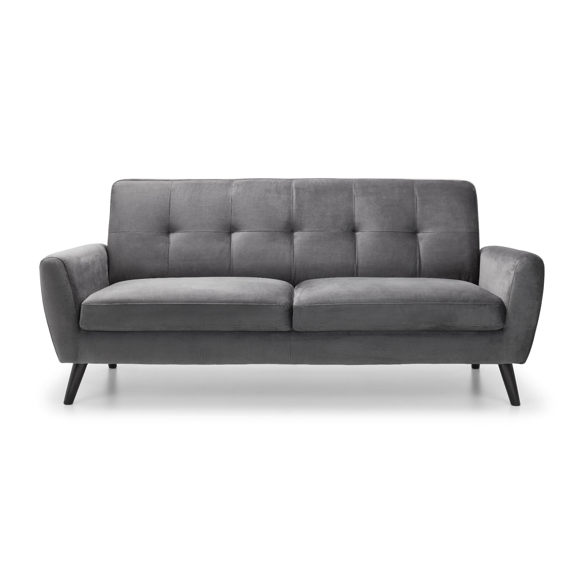 Julian Bowen Monza 3 Seater Sofa - Dark Grey Sofas