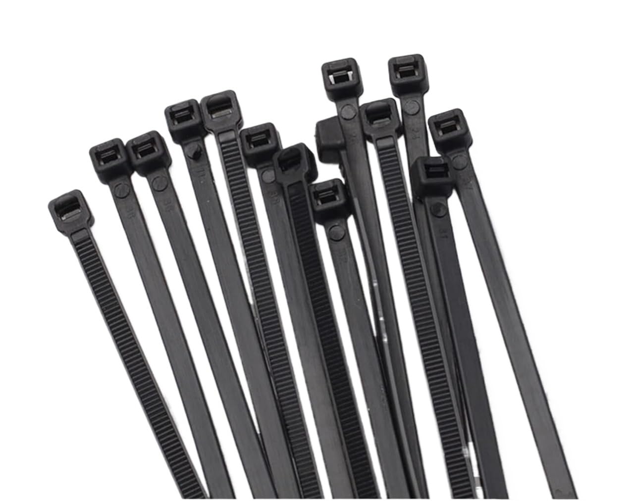 Udpoiuyt Black Nylon Cable Ties, Nylon Cable Ties, Multicolor, Multiple Sizes, 100 Pcs, Self Locking(,3X100mm)