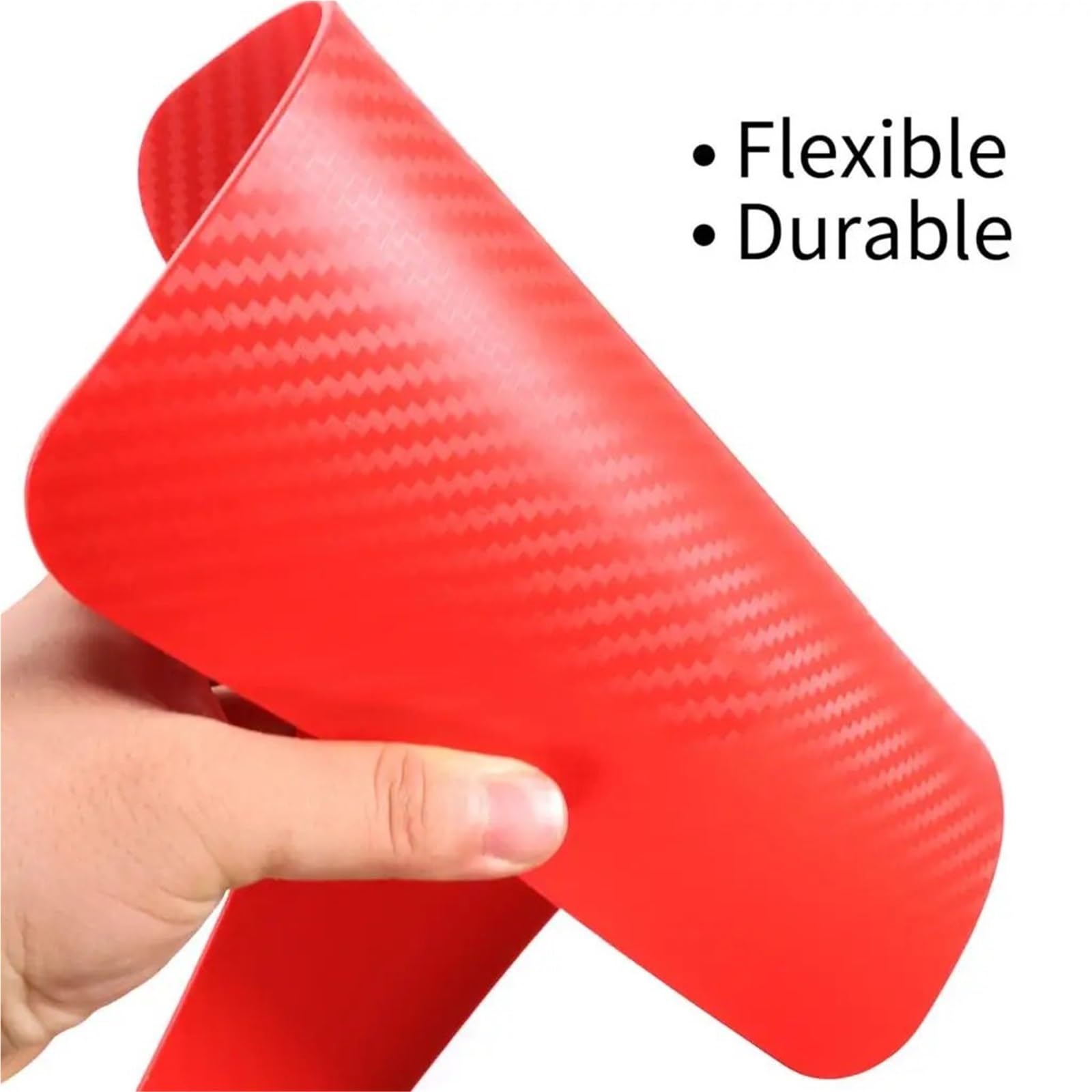 Chlapacze samochodowe Samochód Auto RED Carbon Fiber Effect Splash Guards Mud Flaps Formowane błotniki Fender Cover Front Accessories Van Chlapacze samochodowe(4pcs Red)