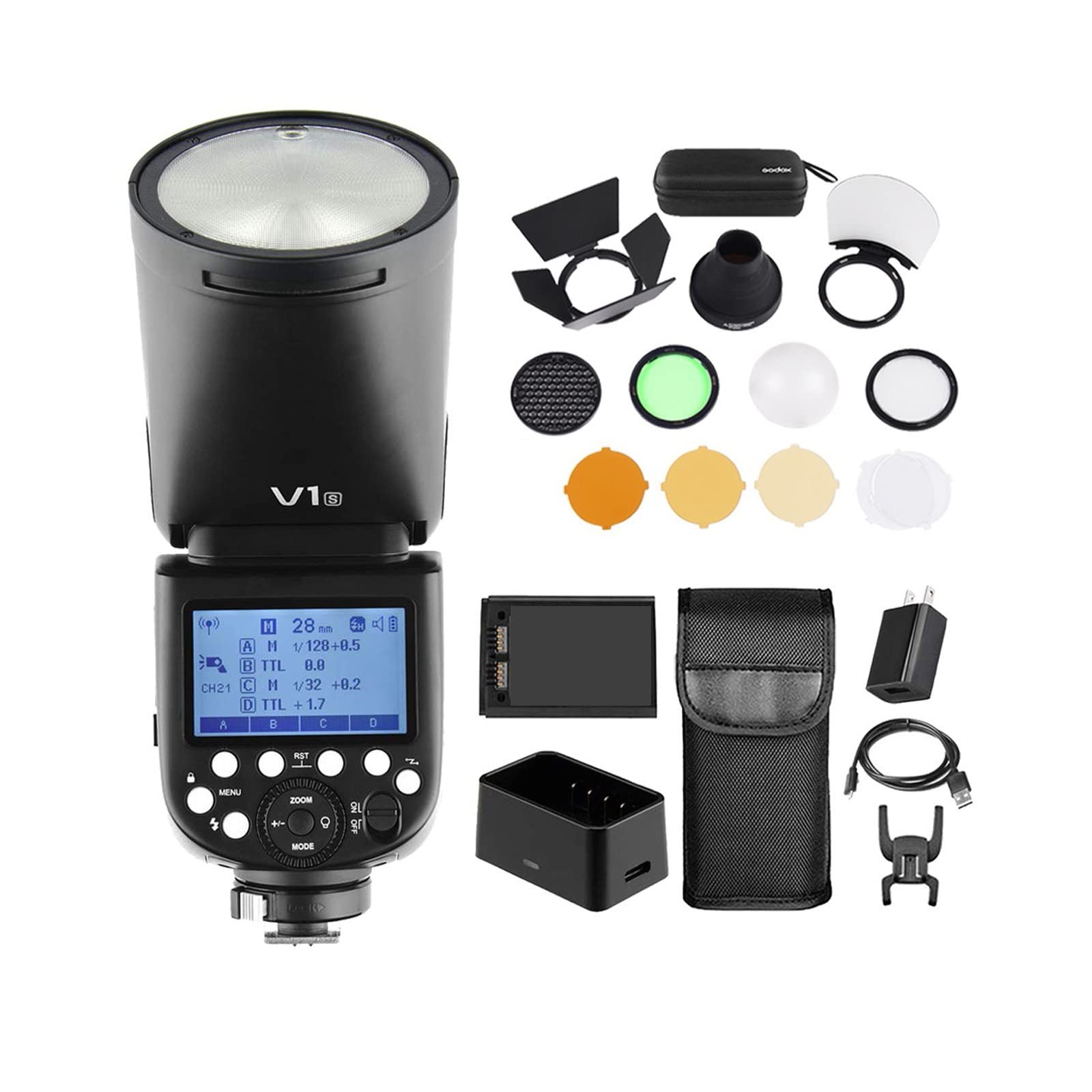 Amazon | Godox V1-S with Godox AK-R1 Sony用アクセサリーキット、V1 