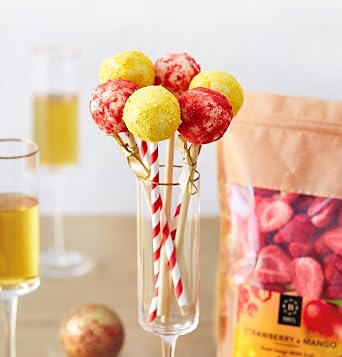 BRIX Freeze Dried Strawberry & Mango | 100% Natural Freeze Dried Strawberry & Mango 110g | Great Taste Award Dried Fruit | Non-GMO, Gluten Free, Vegan & Vitamins Retained