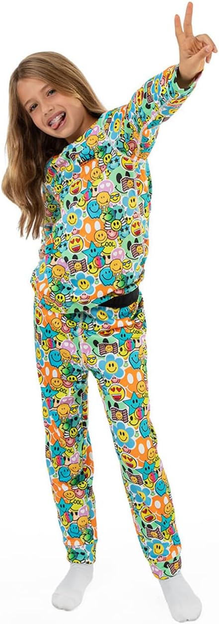 Bula Rainbow Baselayer Set (Kid's), Smiley, Medium