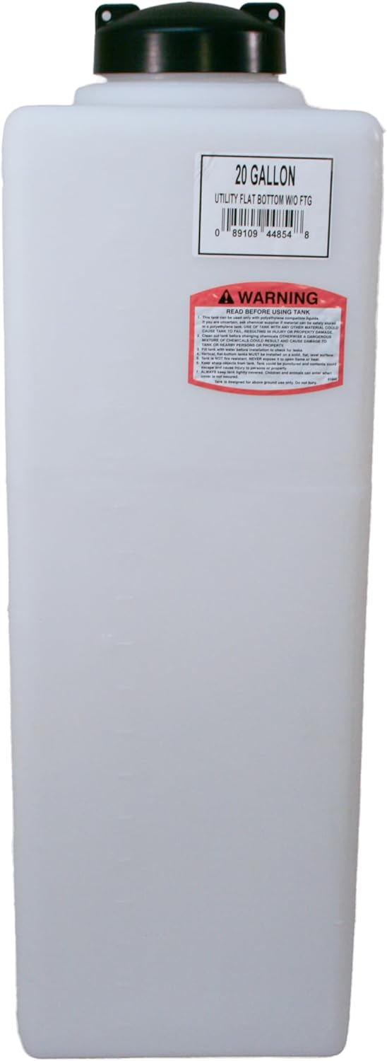 Norwesco 20 Gallon Flat Bottom Utility Tank