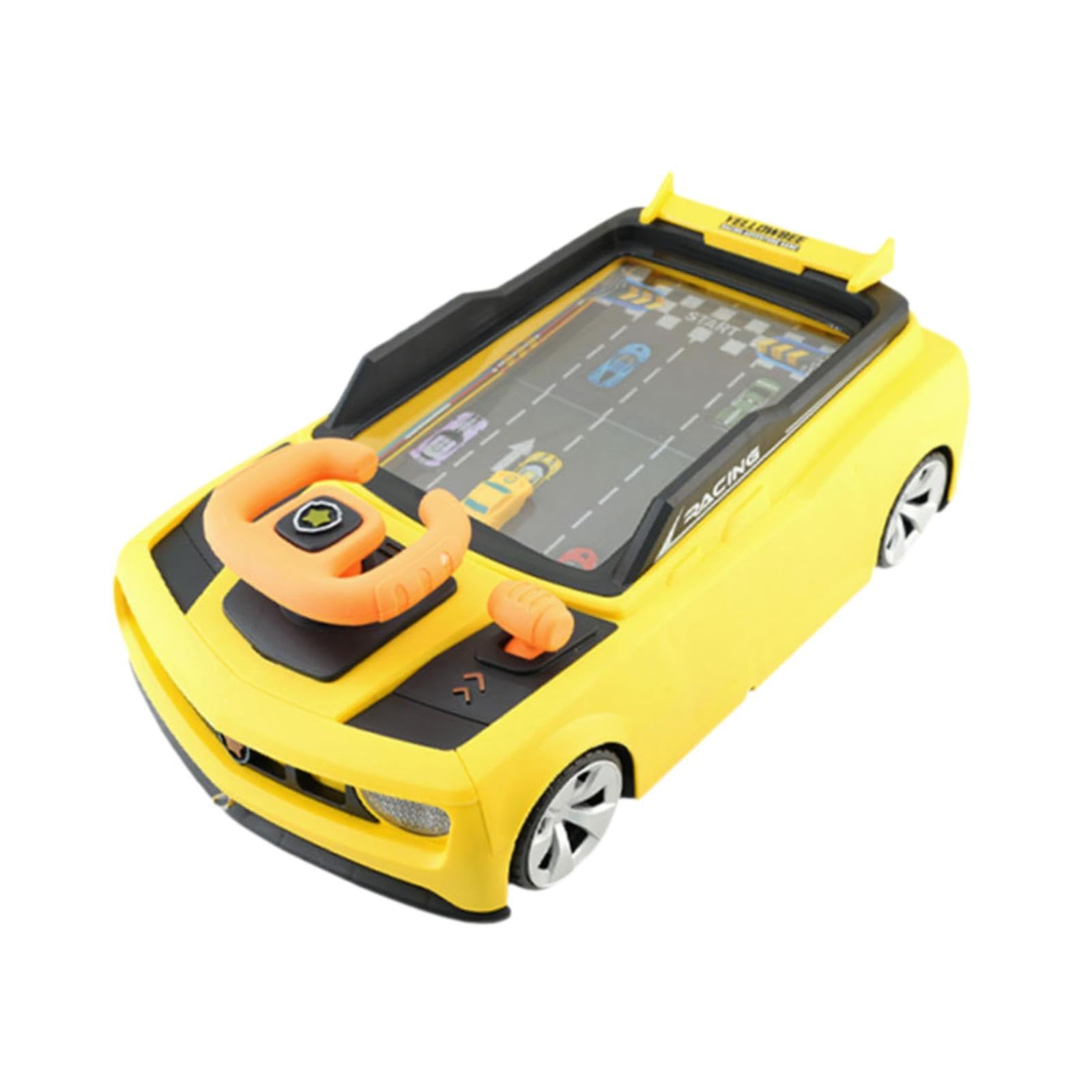 Volante Giocattolo, Volante Simulato, Giocattolo Educativo, Auto Musicale per Bambini di 3 Anni, Regalo di Compleanno, Giallo, Taglia unica