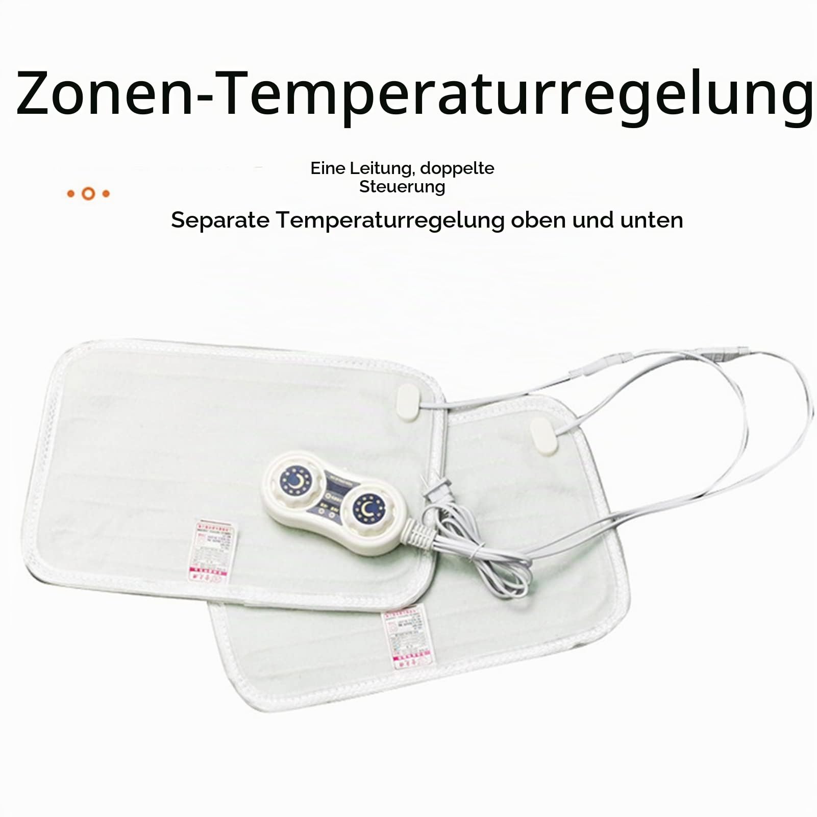 Beheiztes Sitzkissen Für Bürostuhl, Superweich Heizung Stuhlkissen, Dual Area Temperatureinstellung Wärme Stuhlkissen, Für Hüften Und Rücken, Für Heim Light Beige