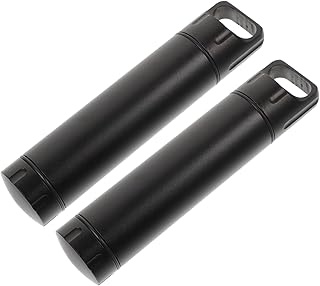 GOOHOCHY 2 Pçs Caixa De Bolso Recipiente Organizador Recipiente De Metal Caso De Medicina Pequeno Frasco Recipiente De Medicina Pequeno Titular Pingente Dispensador De Liga De Alumínio