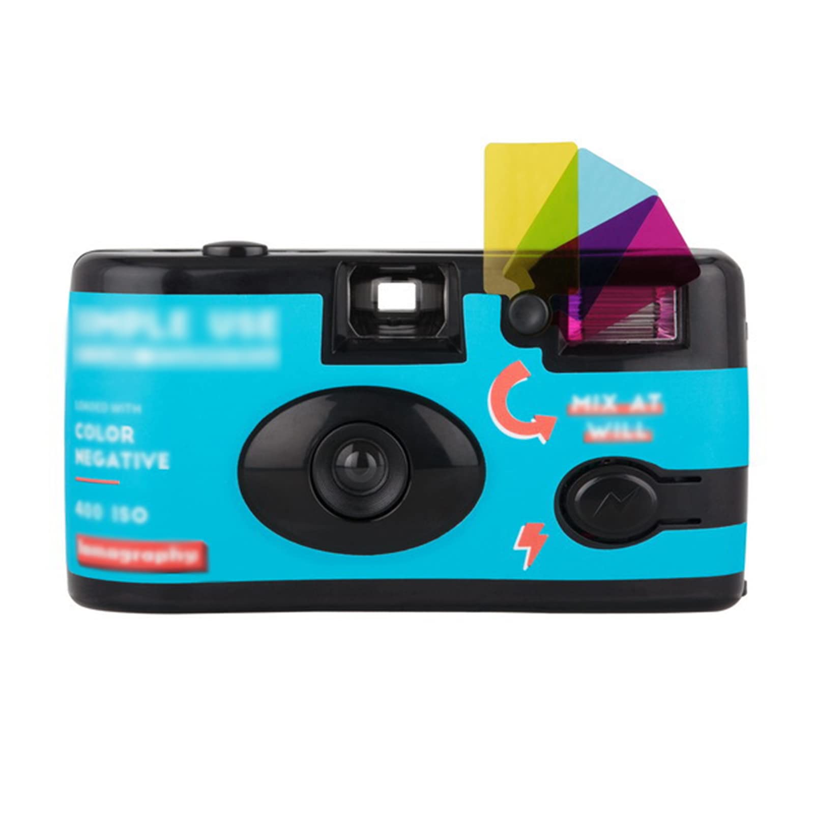 Appareil Photo analogique jetable pour 36 Photos - 135 Plein Format avec Flash Appareil Photo argentique,Color