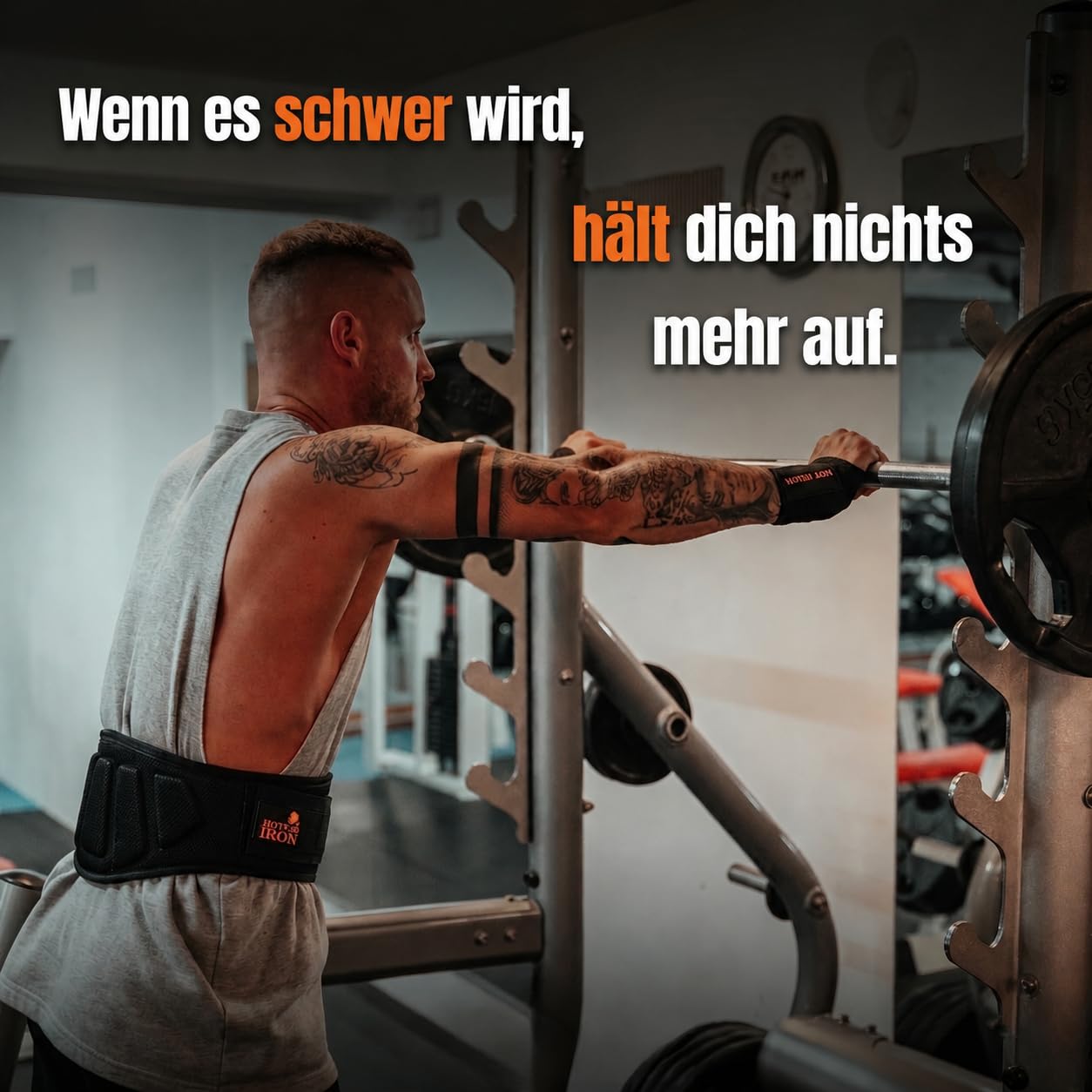 Gewichthebergürtel Herren & Damen – 16,5 cm Fitnessgürtel mit Klettverschluss für Krafttraining, Powerlifting, Kniebeugen & Kreuzheben – Rückenstütze Gym Gürtel