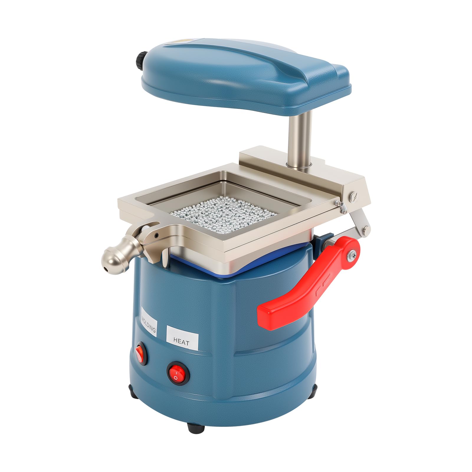 Maszyna do formowania próżniowego dentystycznego, 220 V, 800 W, parametry laboratoryjne, termoformowanie, wyposażenie silnika, regulowany materiał do pielęgnacji zębów części formowanej