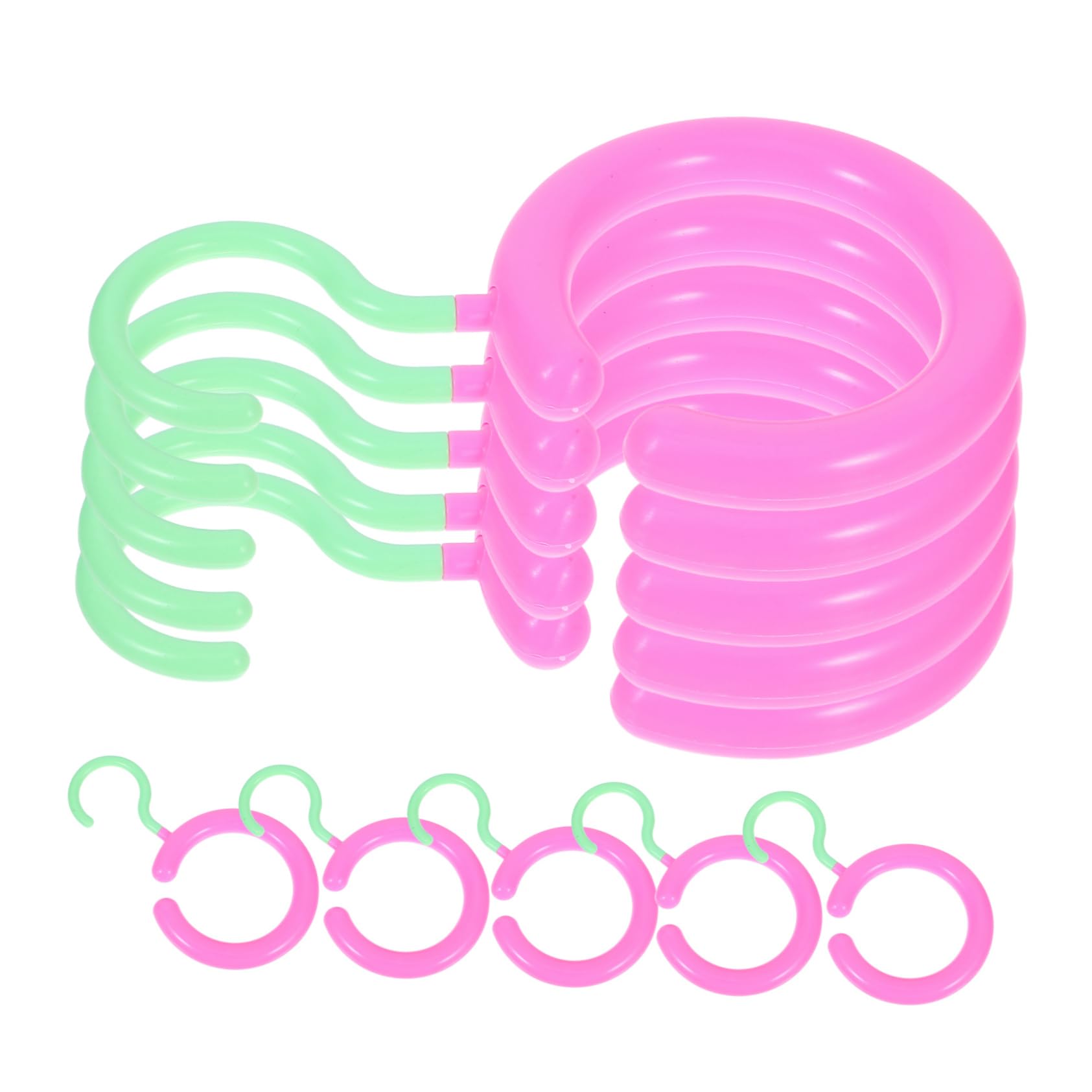 PRETYZOOM 10pcs Multifunctional Scarf and Belt Hanger for Closet Non Slip Round Organizer Rack for Scarves Ties and Purses Space Saving Storage for Bedroom Wardrobe