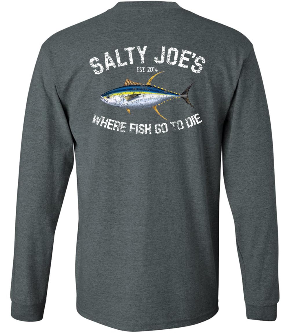 SALTY JOES Men's Tuna Logo Long Sleeve Tees