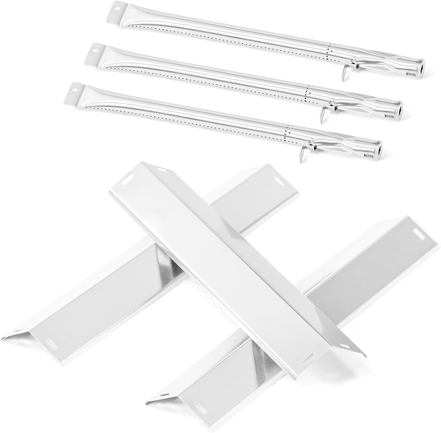 Grill Replacement Parts for Pit Boss Pro Series 1100 Wood Pellet & Gas Combo Grill,Stainless Steel Heat Plate Burner for Pitboss pro 1100 Series 3 Burner Combo Pellet Grill.