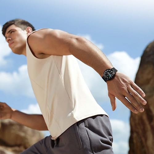 Miniatura 2 de aceyoon Paquete de 2 correas magnéticas trenzadas compatibles con Samsung Galaxy Watch 3 4 5 Pro 6 de 1.575 in, 1.614 in, 1.654 in, 1.693 in, 1.732