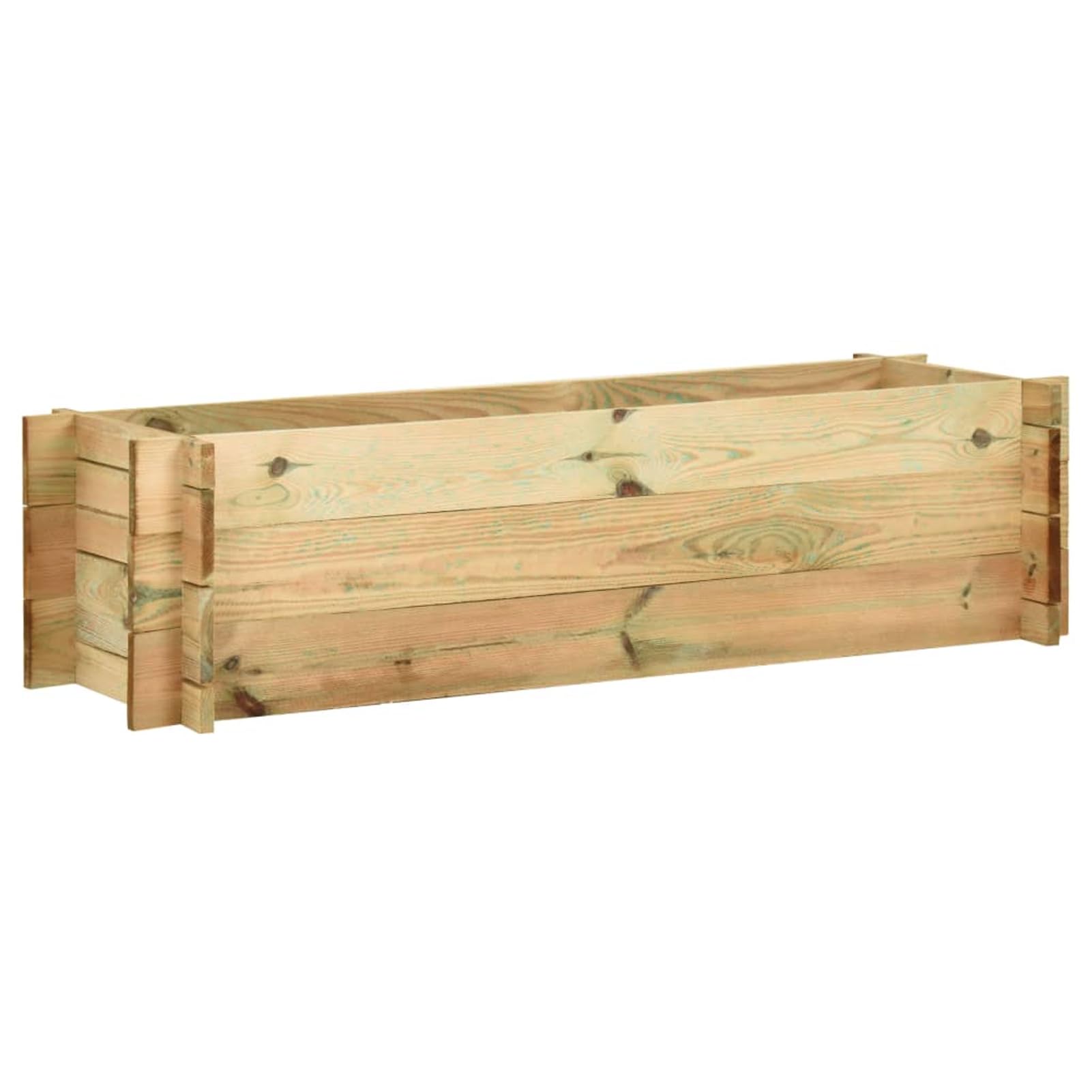 Donica na rośliny, podwyższona grządka z drewna sosnowego, impregnowana, 120 cm, odporna na warunki atmosferyczne, wytrzymała, łatwa w pielęgnacji, podwyższona grządka ogrodowa, skrzynka na