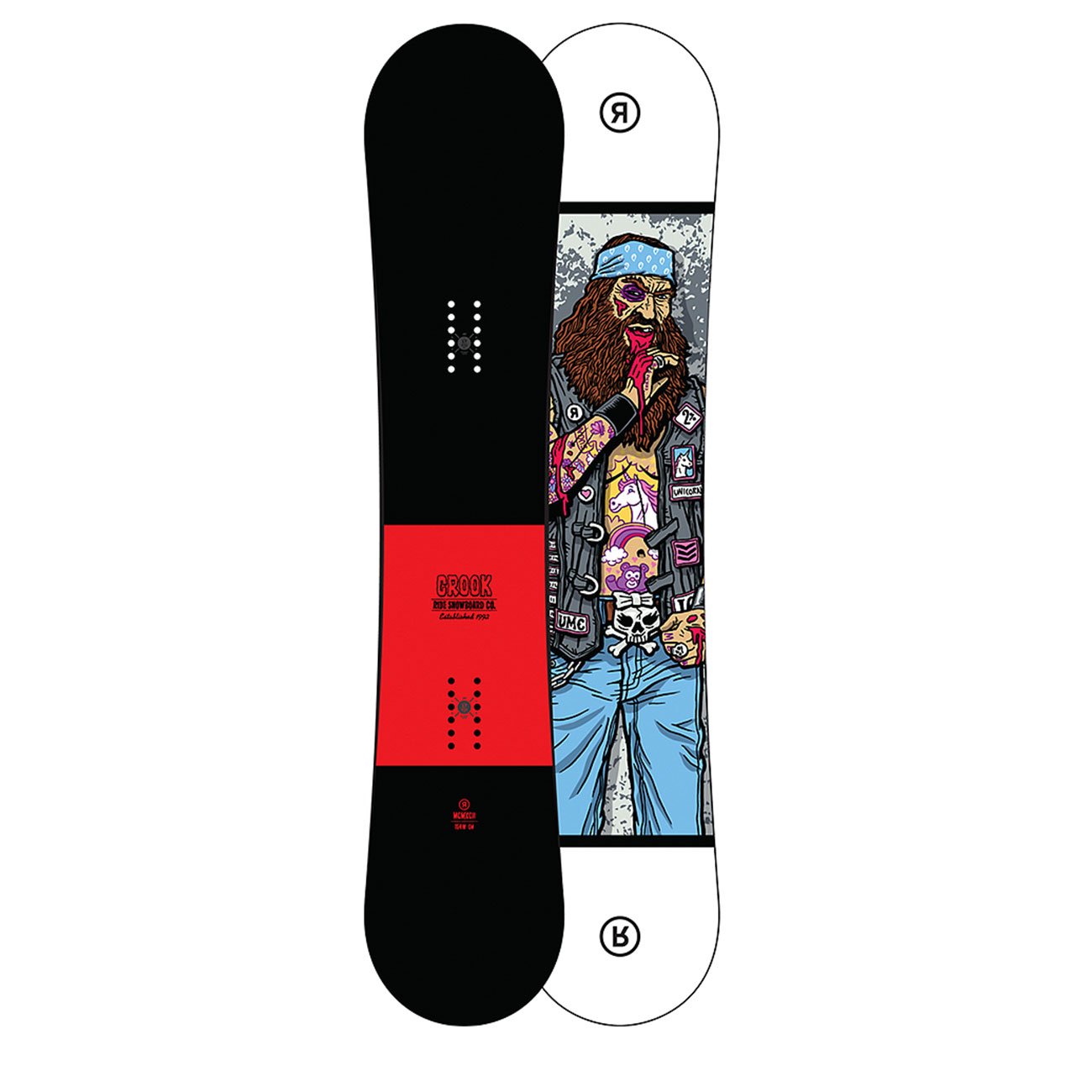 Amazon.com : Ride Crook Snowboard 2016 - 154 Wide : Sports & Outdoors