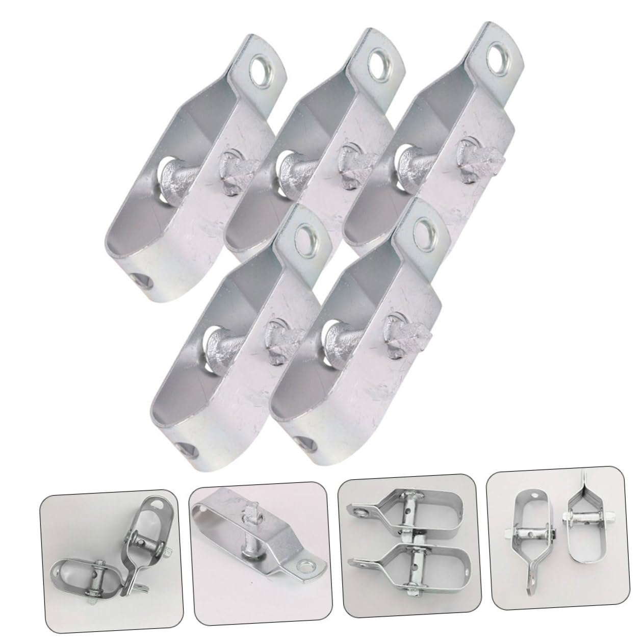 Alipis 3 Set Tendicavi in ​​acciaio Recinzione Portatile Tenditori Tensionatore Filo Acciaio Regolatore Filo Recinzione Tendifilo Tenditore Del Filo D'acciaio Fusione Silver 6 Pezzi * 3