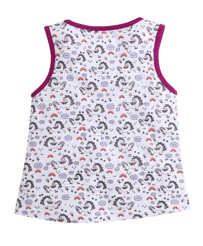 Image of BUMZEE Girl's Cotton Printed Regular Fit T-Shirt