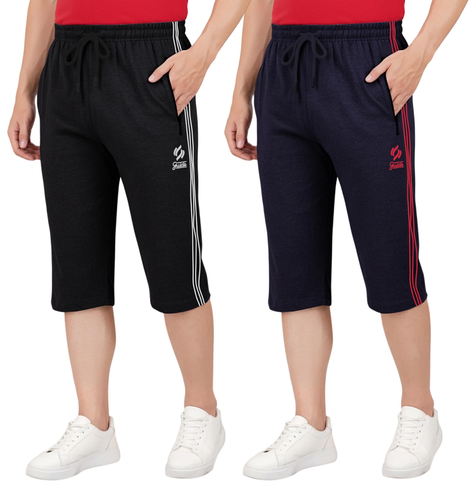 guide Men's Regular Fit Three Fourth Capri-picture-28