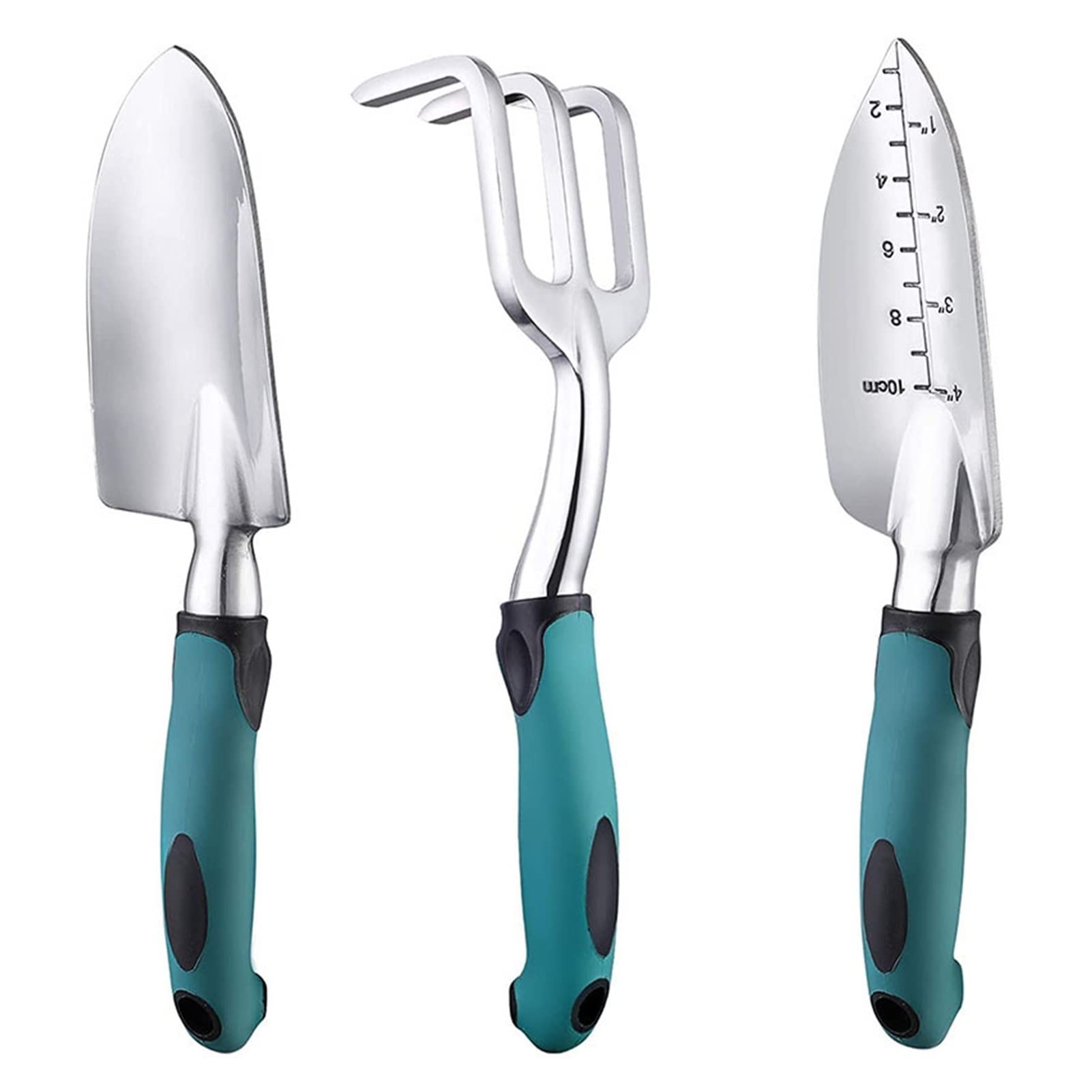 Ensemble d'outils de jardin Outils agricoles de jardin Ensemble de 3 pièces Pelle pratique Ciseaux Outils à main multifonctions Fournitures de culture de jardinage (Couleur : Motif 04, Taille : Moyen
