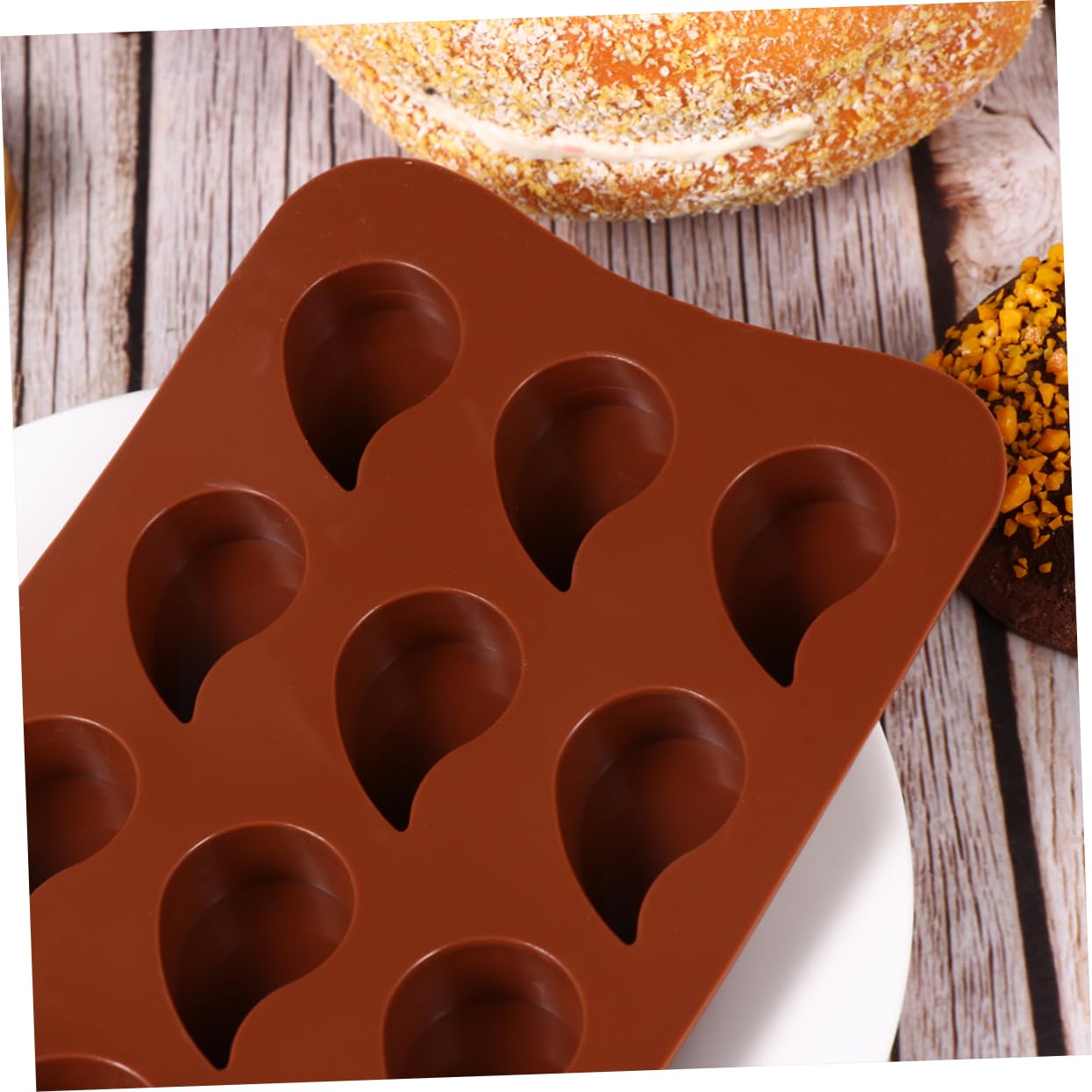 MAGICLULU 6 Moldes De Chocolate Mini Molde Para Tartas Galletas De Mantequilla Moldes De Corazón Para Galletas De Chocolate Formas De Mousse Molde Para Galletas Molde Para Barra A
