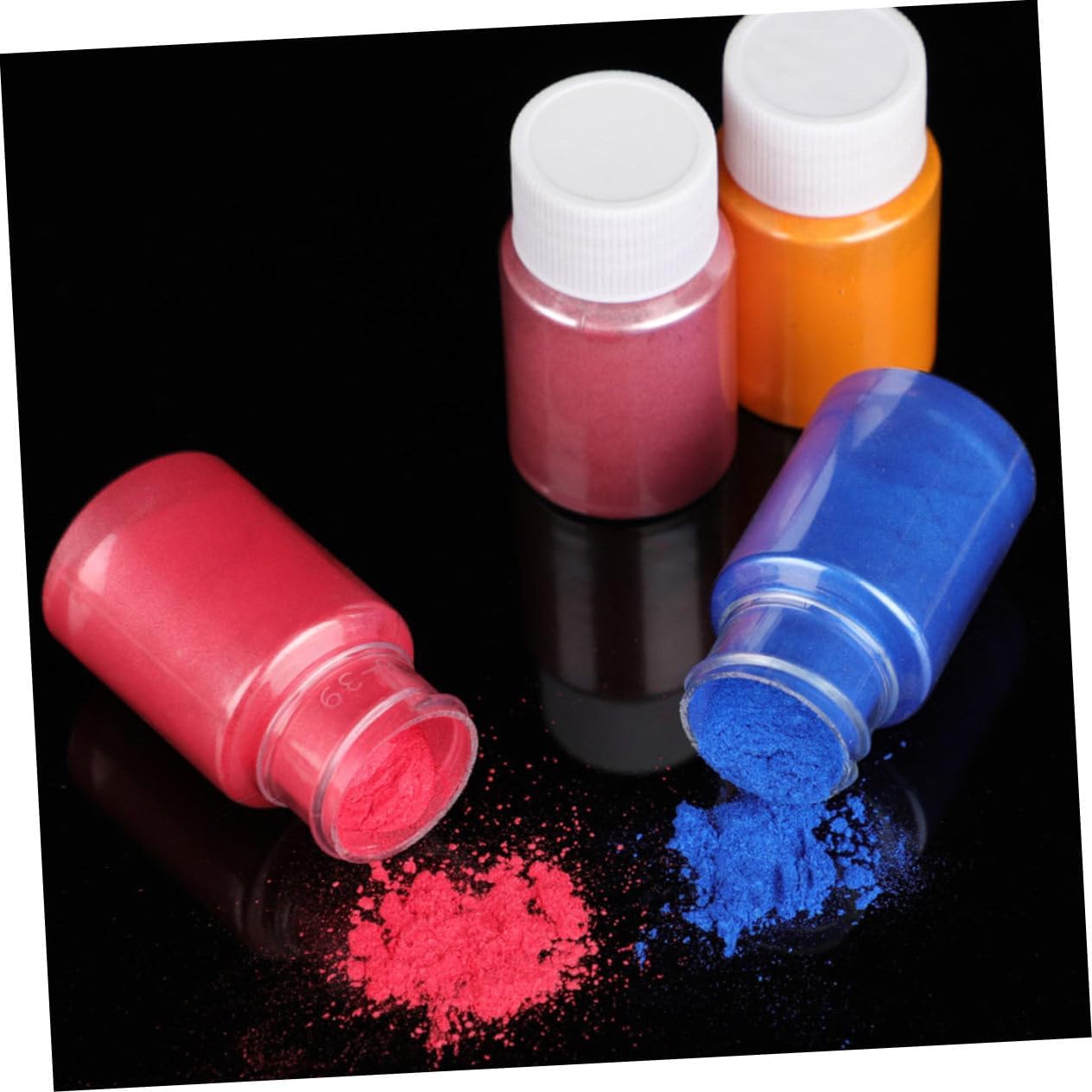 DIY Craft Supply Bottles of Pearlescent Pigment Powder for Soap Making Tablets Boys and Girls Safe