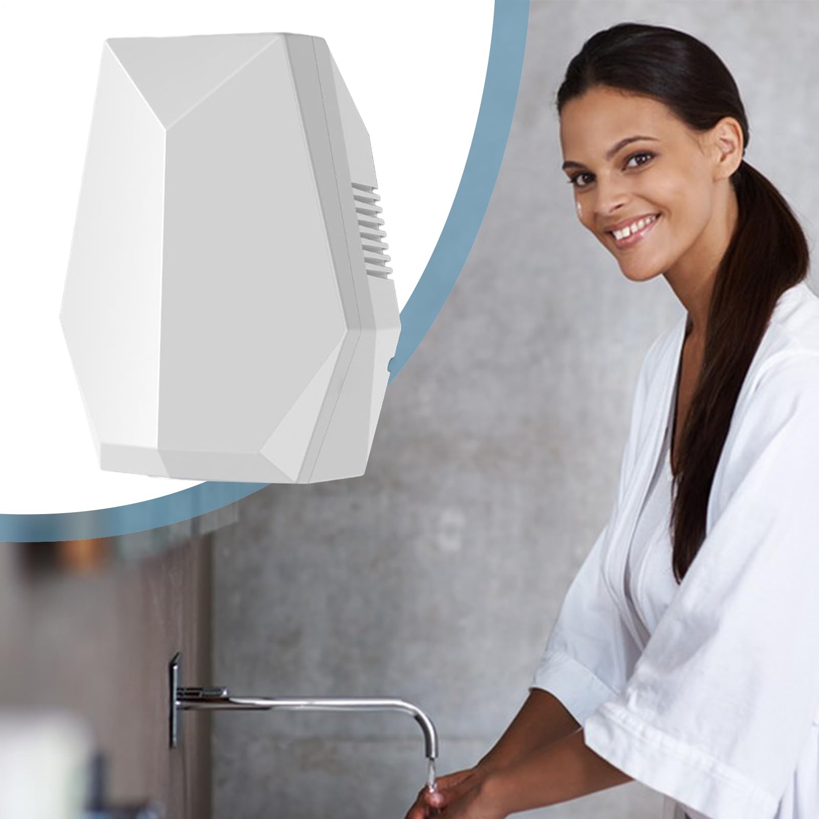 Secador De Manos Para Baño Del Hogar - Secador De Manos Comercial Eléctrico Sin Taladro | Dispositivo Automático De Pared Para Interiores De Hoteles Hogares Y Baños
