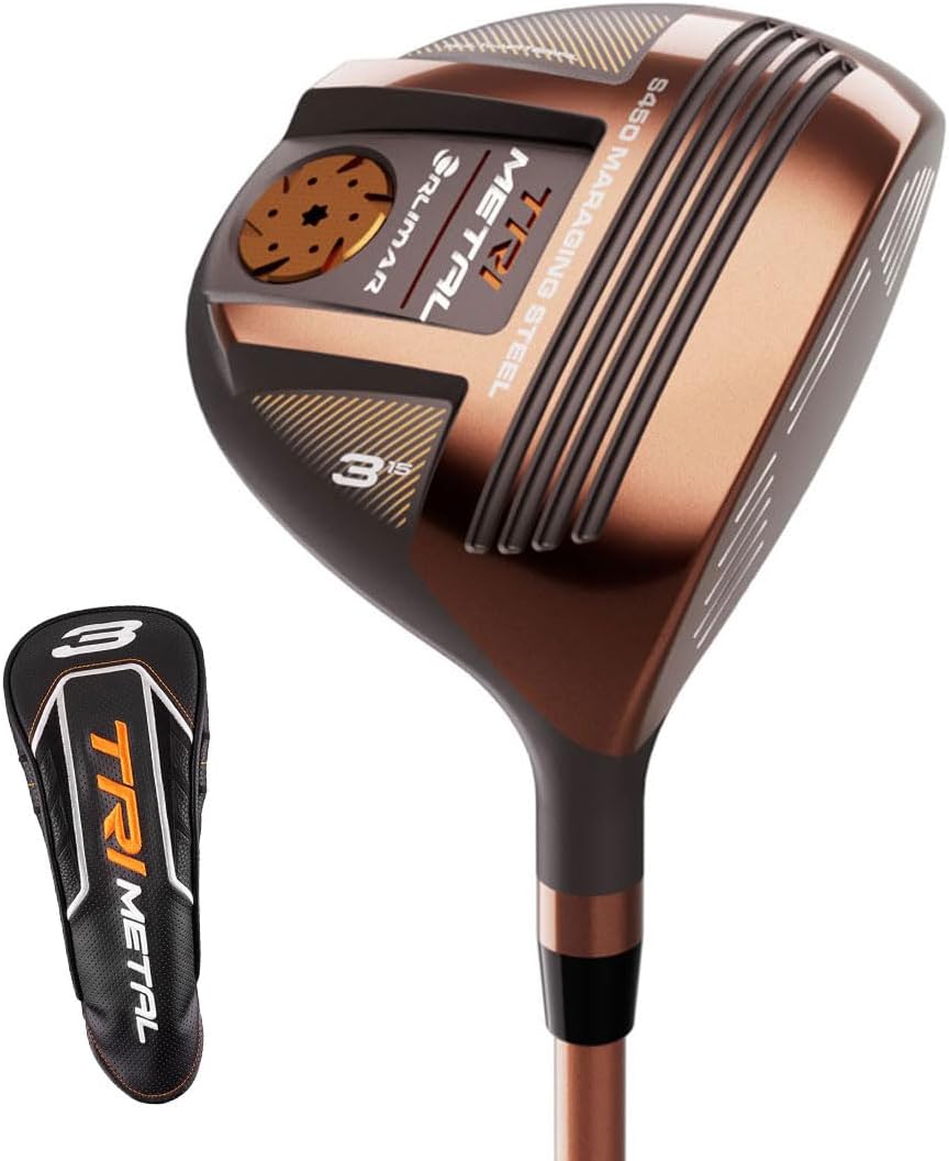 Orlimar Golf TriMetal Fairway Woods for Men, Right & Left Handed, Thin-Face, Low Profile High-Performance 3 5 7 9 Metalwoods