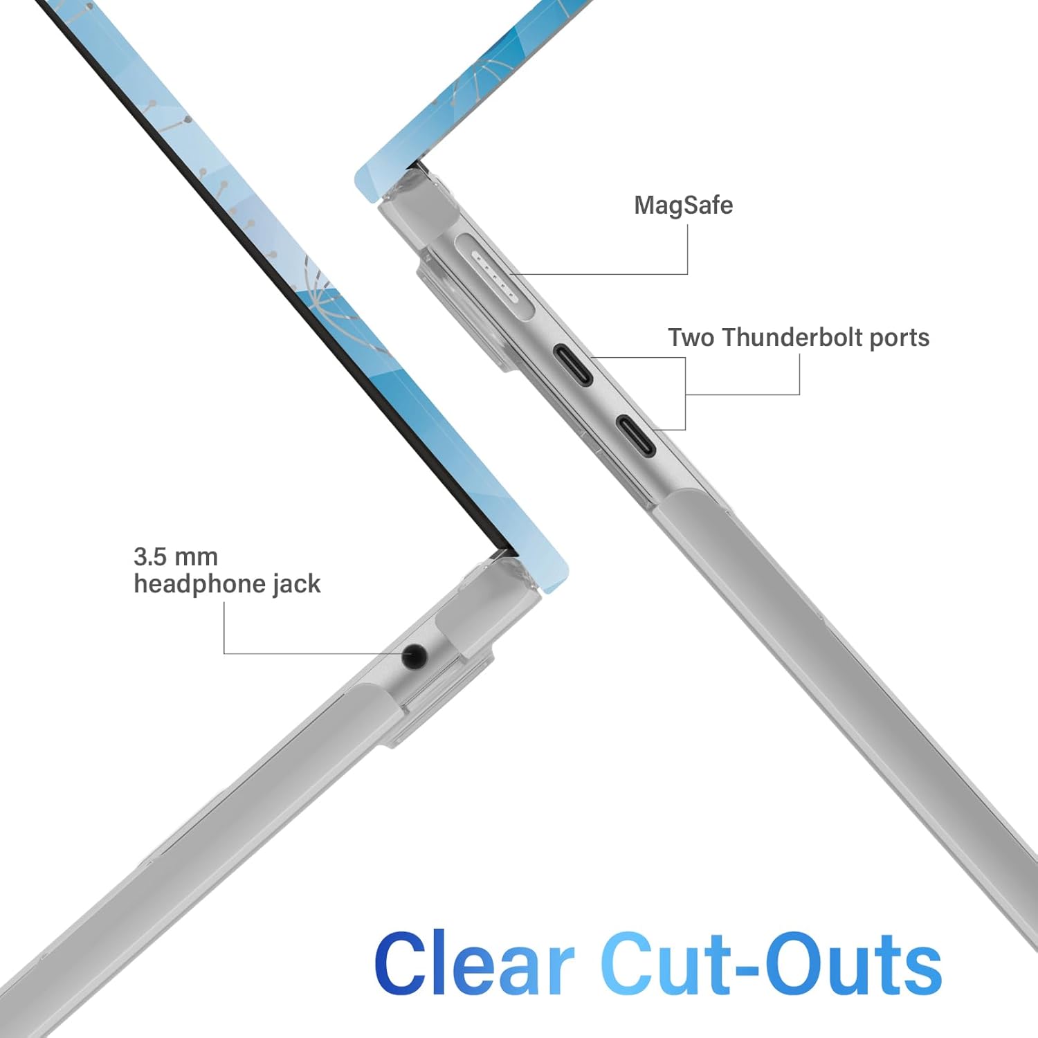 IBENZER Compatible with MacBook air 13 inch Case 2026 2025 2024 2023 2022 M4 A3240 M3 A3113 M2 A2681, HardShellCase w/KeyboardCover ScreenFilm Type-C for Mac air 13.6", Dandelion, KK-PGY+2TC - Image 5