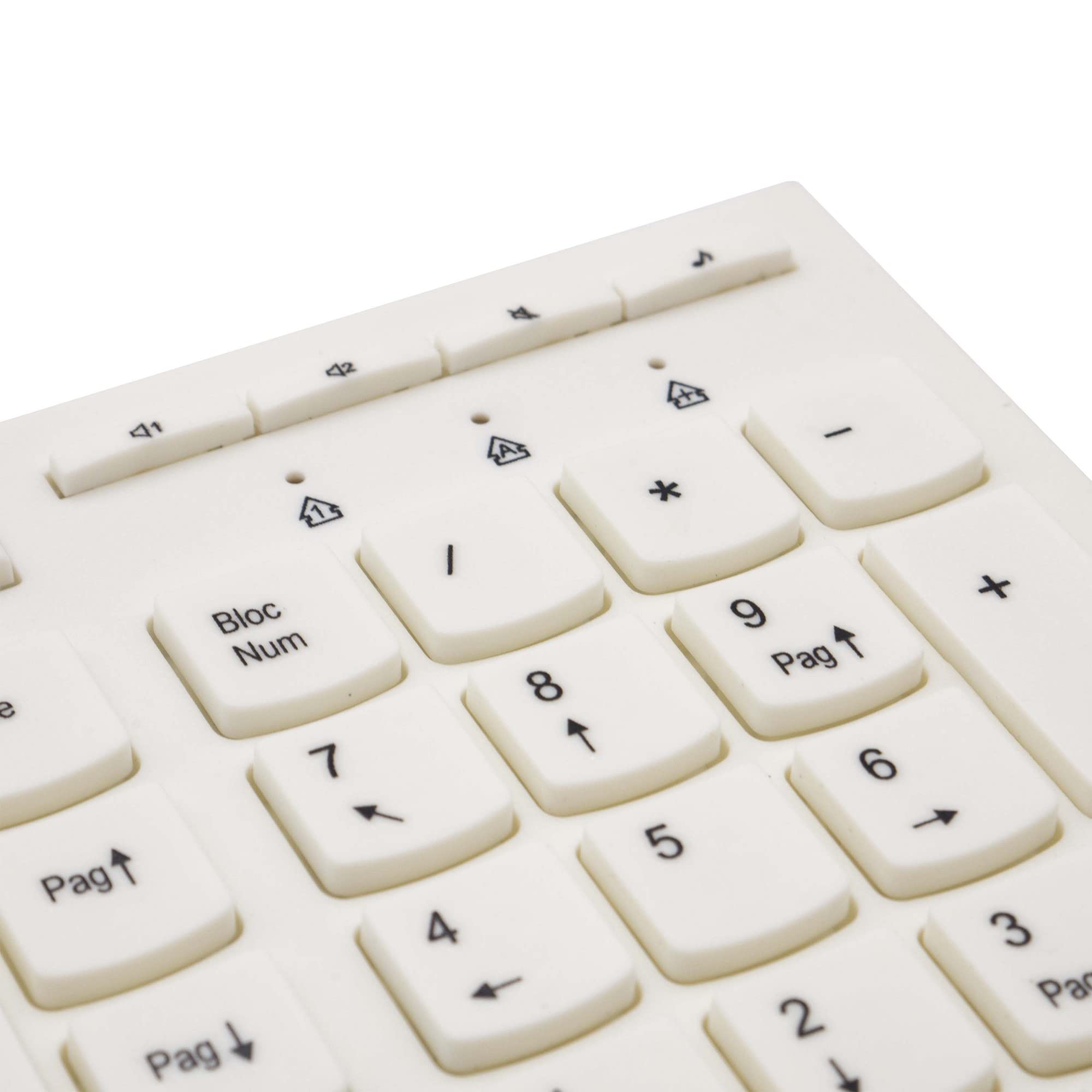 Tastiera Cablata Usb Con Filo Da Scrivania Sottile Slim Ufficio Economica Pc 8058772935367
