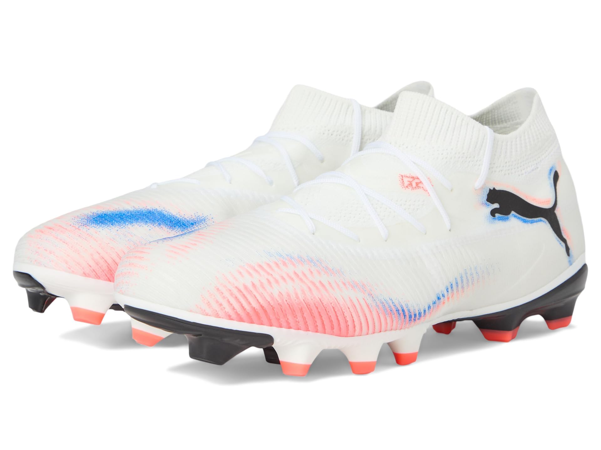 PUMA Mens Future 8 Match Firm GroundArtificial Ground Soccer Cleats - White - 4