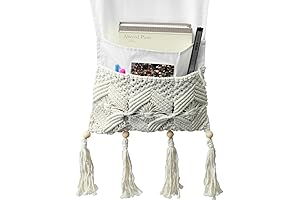 Sofa Armrest Organizer: Macrame Couch Caddy for Ultimate Comfort