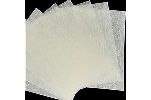 Rice Paper for Decoupage: 50 Sheets of Mulberry Paper for DIY A4 Crafts
